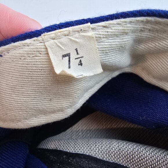 Chicago Cubs Hat Mens 7 1/4 Blue New Era Vintage Fitted MLB Pro Model Diamond - Picture 8 of 9